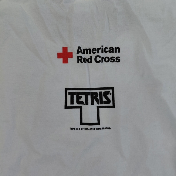 American Red Cross Tetris 40th Anniversary T Shirt Size Large - Picture 4 of 5